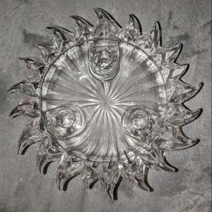 PartyLite Aurora Celestial Sunburst Crystal Candle Holder- Good Used Condition!